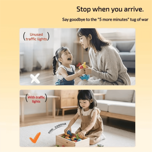 Traffic Light Timer Kids Educational Study Timer Management Tool Double Modes Count Down Timer for Classroom School A 1