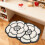 Alla hjärtans dag blommönster kiselalgermatta 61,6x35,7 cm 5
