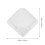 2pcs Divided Serving Platter for Home Kitchen Use White Plastic Multi functional 2