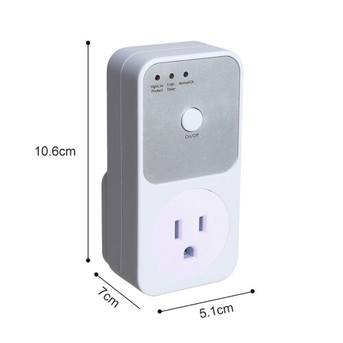1PC Multi-func Refrigerator Voltage Protector Socket Switch Automatic Power Surge ProtectionWashing Refrigerator Protect 110V 1