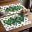 Saint Patrick's Day bordstabletter set med 6 akvarellgröna 7