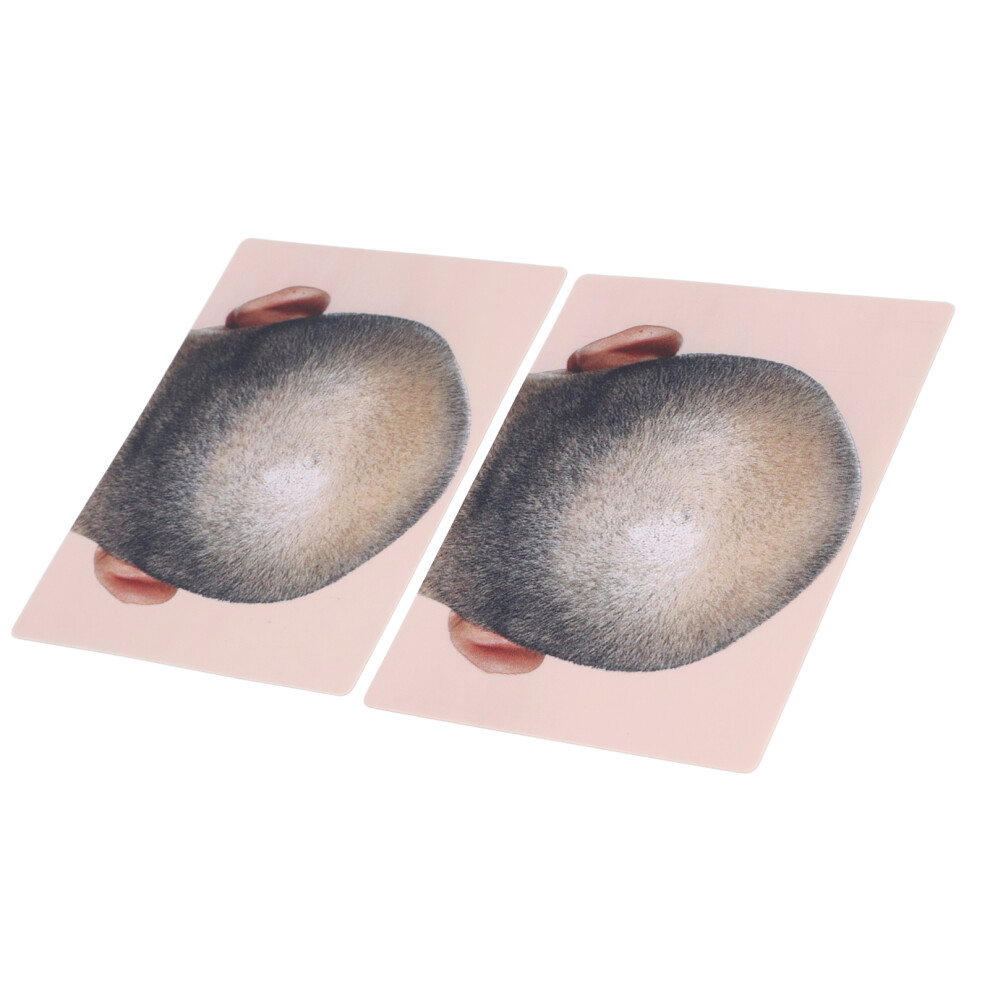 Man Bald Silicone Microblading Practice Skin for Scalp Micro Pigmentation
