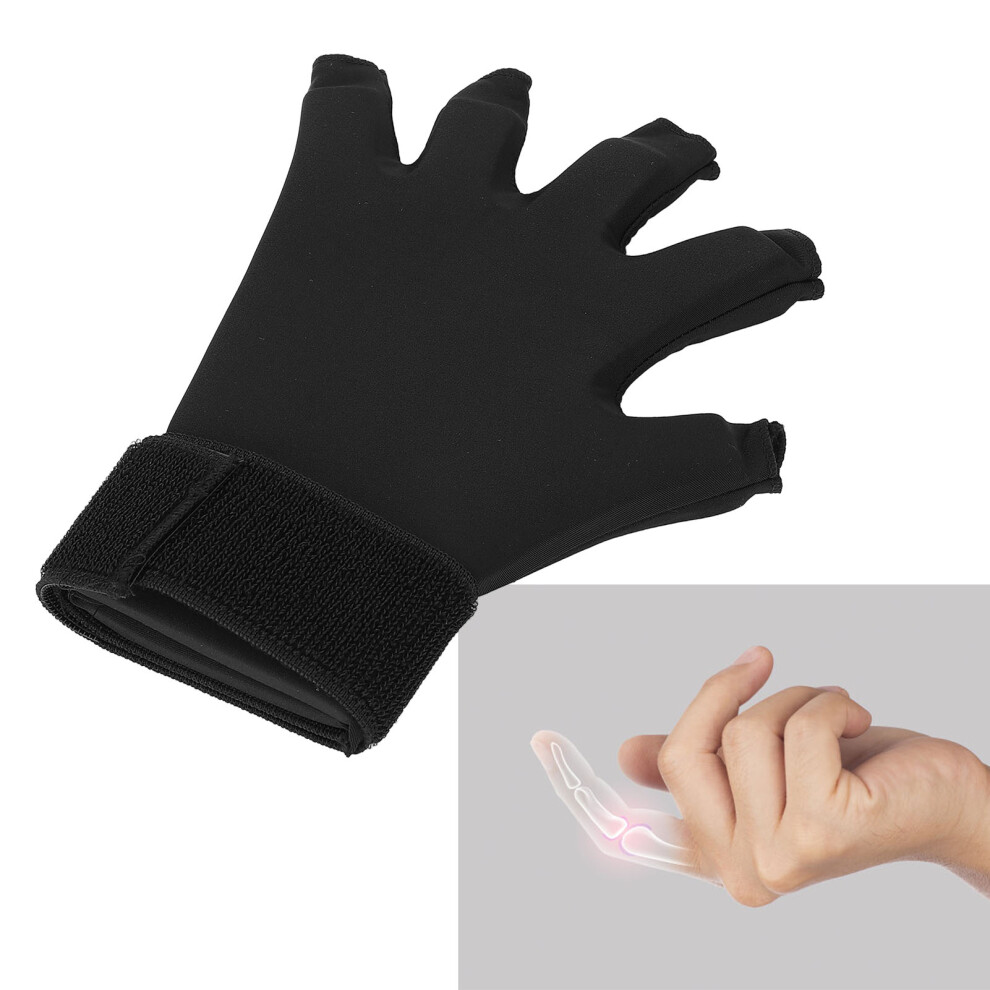 Adjustable Finger Compression Ice Glove for Carpal Tunnel & Tendinitis Relief