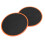 Exercise Sliders 1 Pair, Double Sided, ABS, 17.8cm Diameter, Orange 11