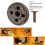100 Sätze Pilznieten Stift 25 mm Bronze 3