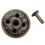 100 Sätze Pilznieten Stift 25 mm Bronze 9