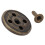 100 Sätze Pilznieten Stift 25 mm Bronze 15