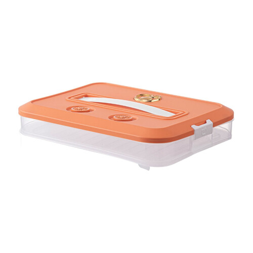 Recipiente alimentare etanșe, stivuibile, cu capac, Orange1Layer