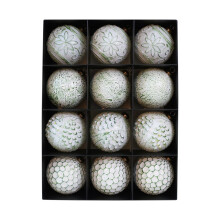 12Pcs Green Shatterproof Christmas Tree Ball Ornaments, 8cm, for Tree, Wreath, Wedding & Holiday Party Decor