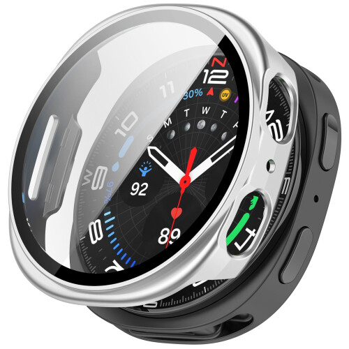 Full Coverage Protective with Tempered Glass Screen Protector Compatible for Galaxy Watch 8 40mm Smartwatch Accessories