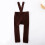 Calça legging de tricô para bebê com suspensórios (1 par) 8