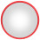 Durable Red Convex Road Mirror Adjustable Wide Angle for Driving Visibility 1