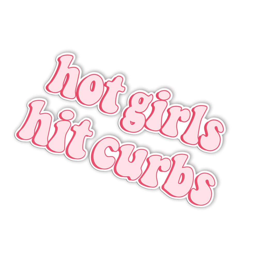 Car Window Sticker Car Exterior Decal Waterproof Sticker Hot Girl Hit Curbs Decal Car Window Bumper Decors Sticker 9353595530850