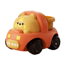 Cartoon Animal Toy Truck Set: Friction-Powered Dump Truck & Excavator, Push-and-Go Construction Toys for Kids 3+, Birthday/Christmas Gift
