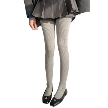 Women Solid Color Ribbed Cotton Pantyhose Stockings Winter Autumn Thicken Vertical Striped Knit Sweater Tights Leggings