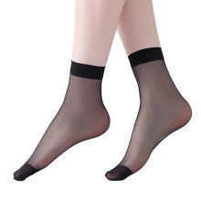 Promotion Sale! 10 Pack Women's Ankle High Sheer Nylon Socks Pantyhose for Special Occasions Black
