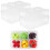 Groentebewaarcontainers met deksels, 2 sets van 12 dozen. 1