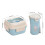 Ensemble boîte à lunch et tasse micro-ondable réutilisable et étanche 3