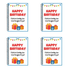 Birthday Gift Card Booklet Organizer – Personalized Greeting Card Album for Party Favors, Celebrations & Memory Keeping
