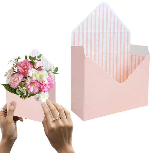 Valentinstag-Umschlagbox mit Blumenmuster, 35  23  4 cm