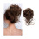 Extensão de cabelo sintético ondulado com elástico para coque 1