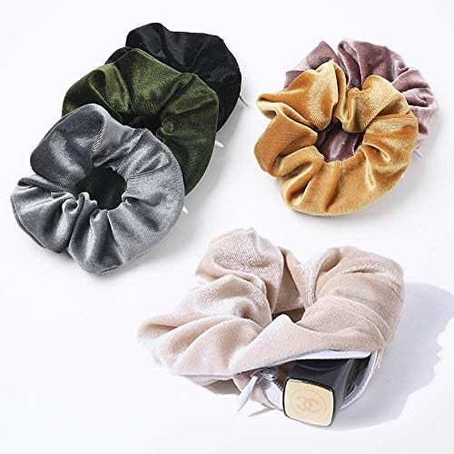 Haarelastiekjes van fluweel voor dames - set van 6