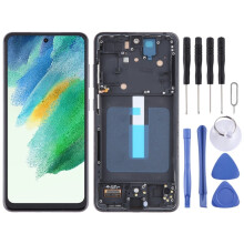 (Black) Pour Samsung pour Galaxy S21 FE 5G Écran LCD TFT avec cadre