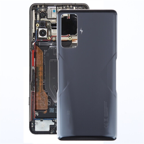 (Black) Cache batterie arrière pour Xiaomi Poco F4 GT
