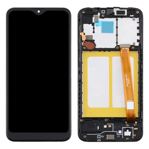 (Black) Écran LCD TFT Samsung pour assemblage complet de numériseur Galaxy A20e avec cadre (noir) 2