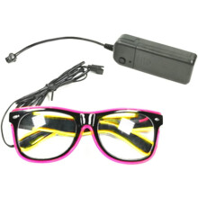 LED Glasses, LED Party Glasses Luminous Glasses Visor Glasses Light Up Rave Glasses for Cosplay Halloween Bar Club Party/adult Girl Boy Kids Gifts
