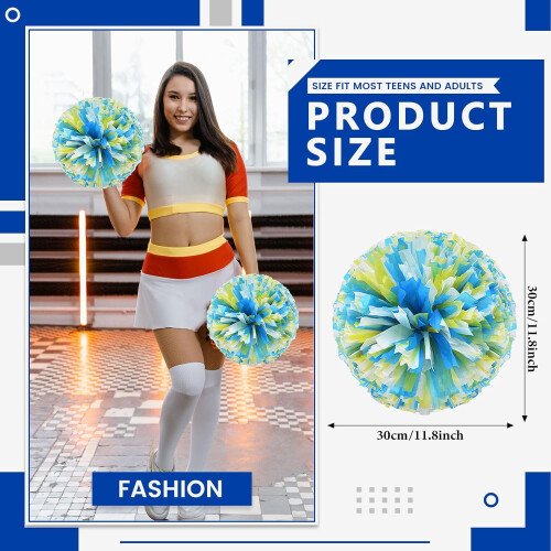 8 kovových brmbolcov Cheer, 30 cm, štýl prsteňa 1