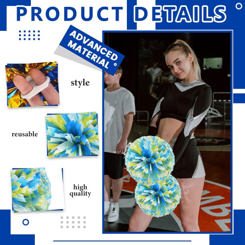 8 kovových brmbolcov Cheer, 30 cm, štýl prsteňa 2