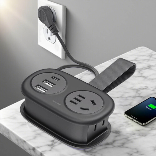 Multipresa portatile con porte USB e protezione da sovratensione. 1