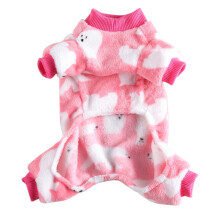 Dog Pajamas Winter Warm Onesies Jumpsuit 7 Leg Dog Clothes with Cute Polar Bear Pattern for Small Dog Cat Halloween Christmas