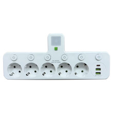 Listwa zasilająca Smart Tower z portami USB i indywidualnymi