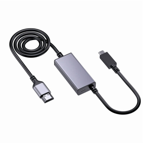 Προσαρμογέας 4K USB C σε HDMI με φόρτιση PD60W για φορητό υπολογιστή, tablet και διπλή οθόνη