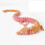 Rosa guld kinesisk drakefigur 3D-tryckt 30 cm 1