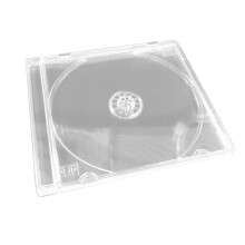 Läpinäkyvä muovinen CD/DVD-kotelo, yksiosainen levyjen säilytyslaatikko, albumilaatikko median suojaamiseen
