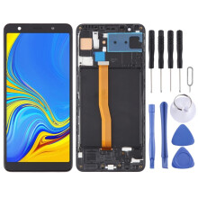 Écran LCD TFT Samsung pour Galaxy A7 (2018) / SM-A750F Ensemble numériseur complet avec cadre (Noir)