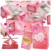 Boîte cadeau surprise explosive (1 pièce), emballage cadeau, boîte cadeau surprise amusante pour la Saint-Valentin, les anniversaires, cadeaux