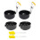 Egg Poacher Cups Nonstick Foldable 4-Pack 1