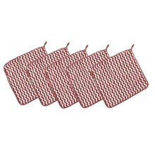 Lot de 5 torchons de nettoyage en microfibre ondulée, 30 x 30 cm, épais et faciles à suspendre, pour la cuisine et la salle de bain.