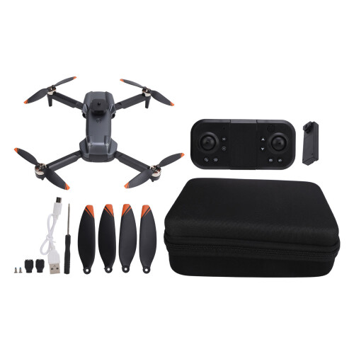 Foldable 1080P HD/8K Dual Camera Drone with LED Lights & Obstacle Avoidance 1