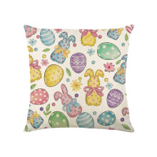 Clúdach Pillow Caithimh na Cásca Dearadh Croise Coinín 18x18 Orlach