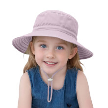 Chapeau de soleil violet pour tout-petits (garçons et filles de 0 à 6 ans), casquette de pêcheur respirante, chapeau de plage léger – Convient