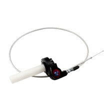 Eenvoudige installatie. Gashendel/gaspedaalvervanging met 1200 mm kabel voor crossmotor/pitbike (22 mm 7/8'').