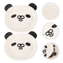 Lot de 24 assiettes en carton en forme d'animaux, avec un adorable motif de panda, de qualité supérieure pour la maison et les fêtes.