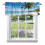 Βεράντα Beach Coconut Tree 54x18in Rod Pocket Blue 1