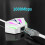 Type-C Ethernet Adapter 100Mbps, RGB Wired Network Card, Plug & Play, Compact White Plastic Adapter for Laptop/Tablet 3