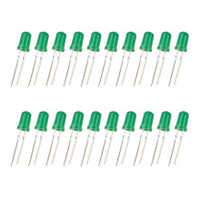 Lot de 20 diodes électroluminescentes (DEL) pour projets scientifiques et composants électroniques.